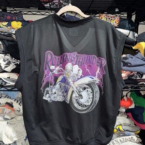 Vintage Sonic Bike Week Rolling Thunder Sleeveless Shirt Size Small